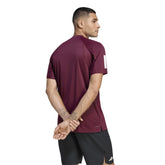 T-Shirt Uomo Adidas Club 3 Stripes Bordeaux | NonSoloSport