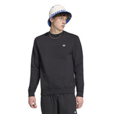 Felpa Uomo Adidas Trefoil Essentials Crew Nera | NonSoloSport