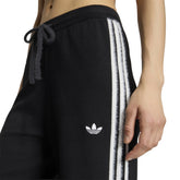 Pantalone Jogger Donna Adidas Knit Firebird Nero Bianco | NonSoloSport