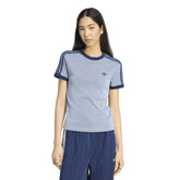 T-Shirt Donna Adidas 3 Stripes Cali Azzurro Blu | NonSoloSport