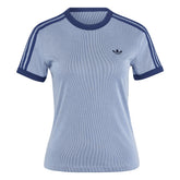 T-Shirt Donna Adidas 3 Stripes Cali Azzurro Blu | NonSoloSport