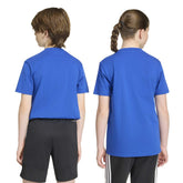 T-Shirt Ragazzo Adidas Essentials Blu Bianco | NonSoloSport