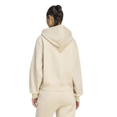 Felpa Donna Adidas Small Logo Beige | NonSoloSport