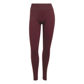Leggings Donna Adidas Workout Essentials Knit Scrunch 7/8 Bordeaux | NonSoloSport