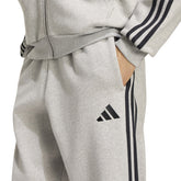 Pantalone Jogger Uomo Adidas Essentials 3 Stripes Grigio Nero | NonSoloSport
