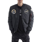 Alpha Industries Bomber Ma-1 Nasa Reflective Uomo Nero | NonSoloSport