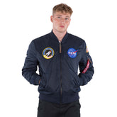 Alpha Industries Giacca Bomber Nasa Ma-1 Uomo Blu | NonSoloSport
