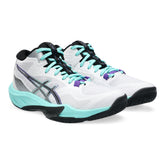 Scarpa da Volley Donna Asics Sky Elite FF MT 4 Bianco Azzurro | NonSoloSport