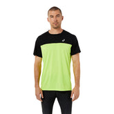 Asics T-Shirt Race SS Top Uomo Nero Verde | NonSoloSport