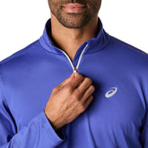 Maglia Uomo Asics Half Zip Winter Blu Cobalto | NonSoloSport