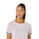 Asics T-Shirt Race Crop Top Donna Rosa | NonSoloSport