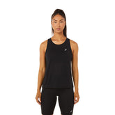 Asics Canotta Race Donna Nero | NonSoloSport