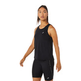 Asics Canotta Race Donna Nero | NonSoloSport