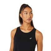 Asics Canotta Race Donna Nero | NonSoloSport