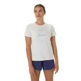 Asics T-Shirt Naginographic Donna Bianco | NonSoloSport
