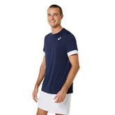Asics T-Shirt Court Ss Uomo Blu | NonSoloSport