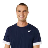 Asics T-Shirt Court Ss Uomo Blu | NonSoloSport