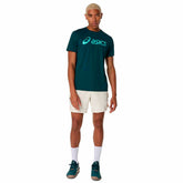 T-Shirt Uomo Asics Match Seasonal Graphic Verde | NonSoloSport