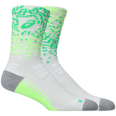 Calze Asics Performance Run Crew Bianco Verde Lime | NonSoloSport