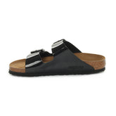 Ciabatta Donna Birkenstock Arizona Birko-Flor Patent Nero | NonSoloSport