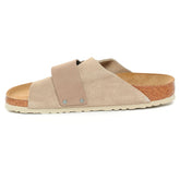 Ciabatta Birkenstock Kyoto Nubuck Grigio Tortora | NonSoloSport