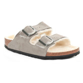 Birkenstock Arizona Shearling Donna Grigio | NonSoloSport