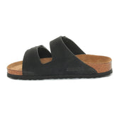 Ciabatta Donna Birkenstock Arizona Nabuck Soft Footbed Nero | NonSoloSport