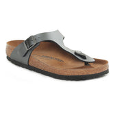 Birkenstock Infradito Gizeh Graceful Birko Flor Donna Grigio | NonSoloSport