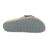 Birkenstock Madrid Big Buckle Nubuck Leather Donna Grigio | NonSoloSport