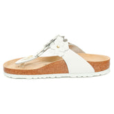 Ciabatta Donna Birkenstock Gizeh Flower Embellishment Bianco | NonSoloSport