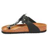 Ciabatta Donna Birkenstock Gizeh Flower Embellishment Nero | NonSoloSport