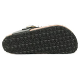 Ciabatta Donna Birkenstock Gizeh Flower Embellishment Nero | NonSoloSport