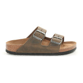 Ciabatta Birkenstock Arizona Oiled Leather Khaki | NonSoloSport