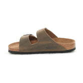 Ciabatta Birkenstock Arizona Oiled Leather Khaki | NonSoloSport