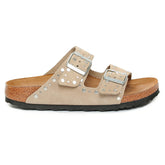 Ciabatta Donna Birkenstock Arizona Rivet Grigio Tortora | NonSoloSport