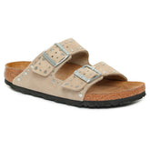 Ciabatta Donna Birkenstock Arizona Rivet Grigio Tortora | NonSoloSport