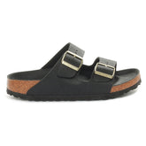 Ciabatta Donna Birkenstock Arizona Birko Flor Nero | NonSoloSport