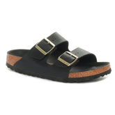 Ciabatta Donna Birkenstock Arizona Birko Flor Nero | NonSoloSport