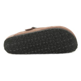 Ciabatta Birkenstock Boston Plantare Morbido Pelle Scamosciata Marrone | NonSoloSport
