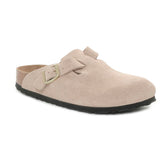 Ciabatta Donna Birkenstock Boston Suede Beige | NonSoloSport