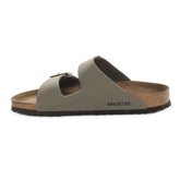 Birkenstock Ciabatta Arizona Birko-Flor Birkibuck Grigio Pietra | NonSoloSport