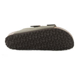 Birkenstock Ciabatta Arizona Birko-Flor Birkibuck Grigio Pietra | NonSoloSport