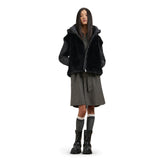 Giubbotto Donna Blauer Eco Pelliccia Juniper Nero | NonSoloSport
