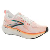 Scarpa da Running Uomo Brooks Glycerin GTS 22 Bianco Arancione | NonSoloSport