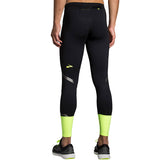Brooks Pantaloni Carbonite Tight Uomo Nero Lime | NonSoloSport