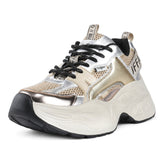 Sneakers Donna Buffalo Yuno Nappa Beige Rame | NonSoloSport
