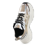 Sneakers Donna Buffalo Yuno Nappa Beige Rame | NonSoloSport