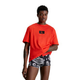 Calvin Klein T-Shirt Logo Label Uomo Arancione | NonSoloSport