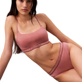 Bra Donna Calvin Klein Tonal Logo Rosso | NonSoloSport
