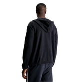 Felpa Uomo Calvin Klein Full Zip Cappuccio Nero | NonSoloSport